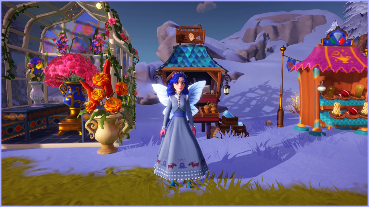 Festive winter market scene at Wishblossom Ranch